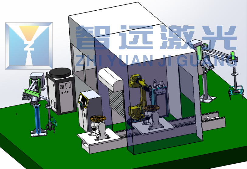交换工作台式双工位激光熔覆工作站